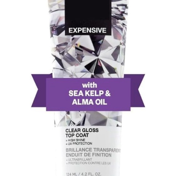 IGKBrand EXPENSIVE Clear Gloss Top Coat | 4.2 Oz / 124 ml | Vegan + Cruelty Free - Picture 1 of 3